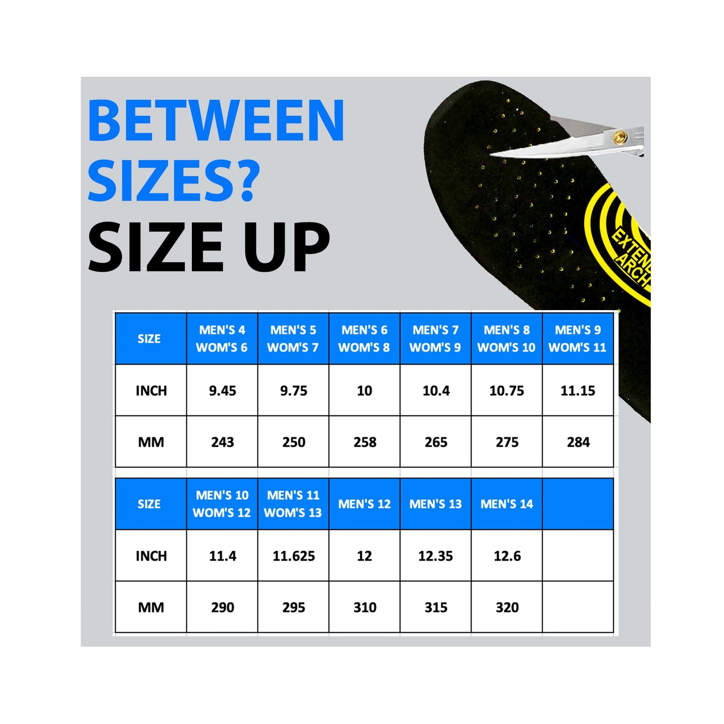 PU Foam Arch Support Insoles F0246*2PRS